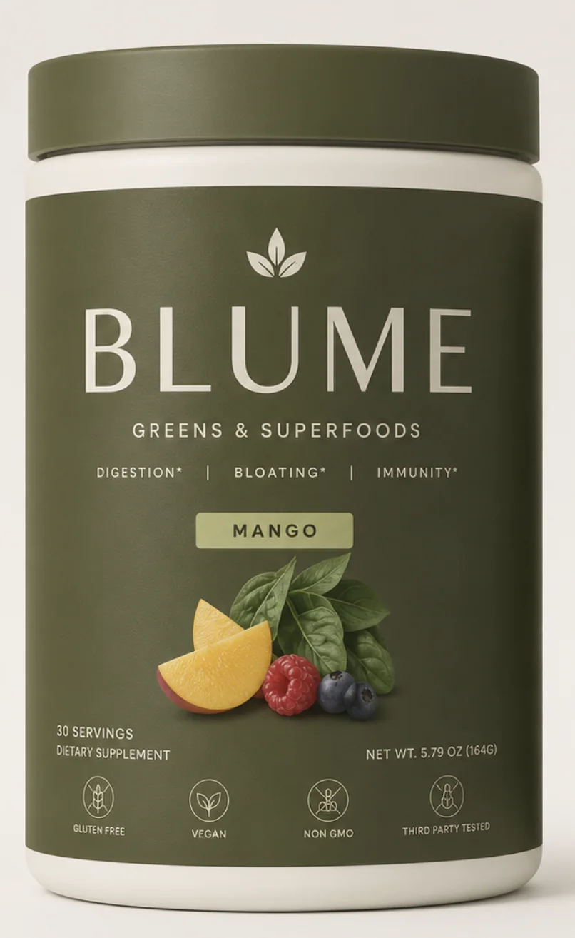 Referencia 2: el packaging exacto del producto BLUME